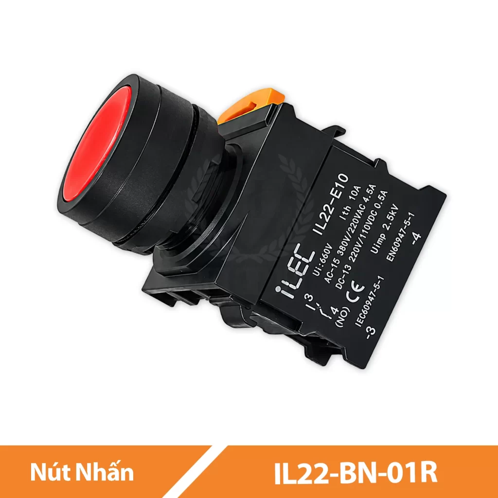 Nút Nhấn Màu Đỏ IL22-BN-01R ILEC
