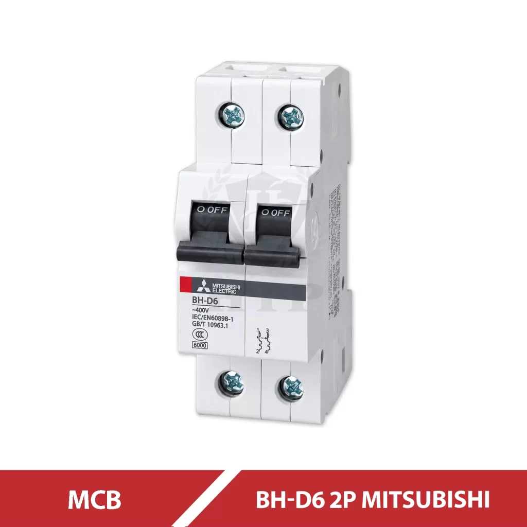 MCB CB Tép BH-D6 2P MITSUBISHI
