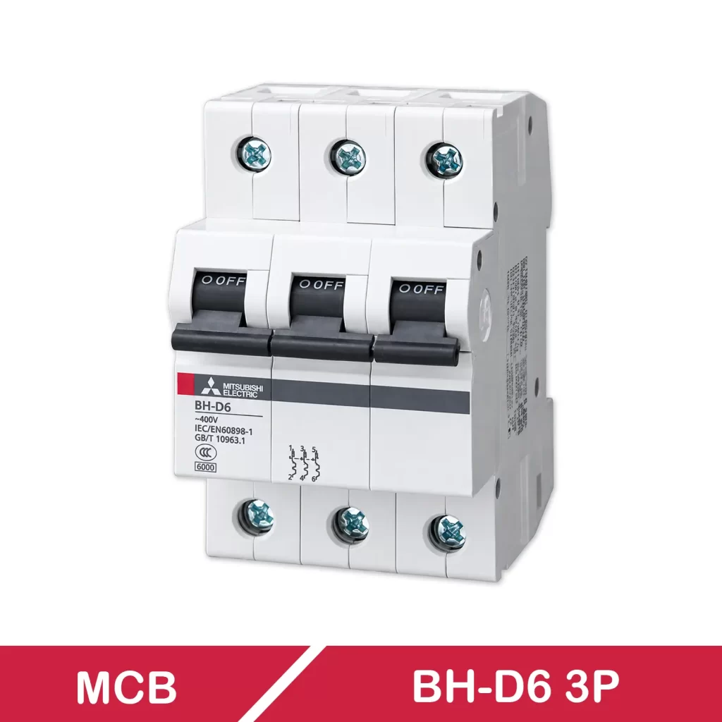 MCB CB Tép BH-D6 3P MITSUBISHI