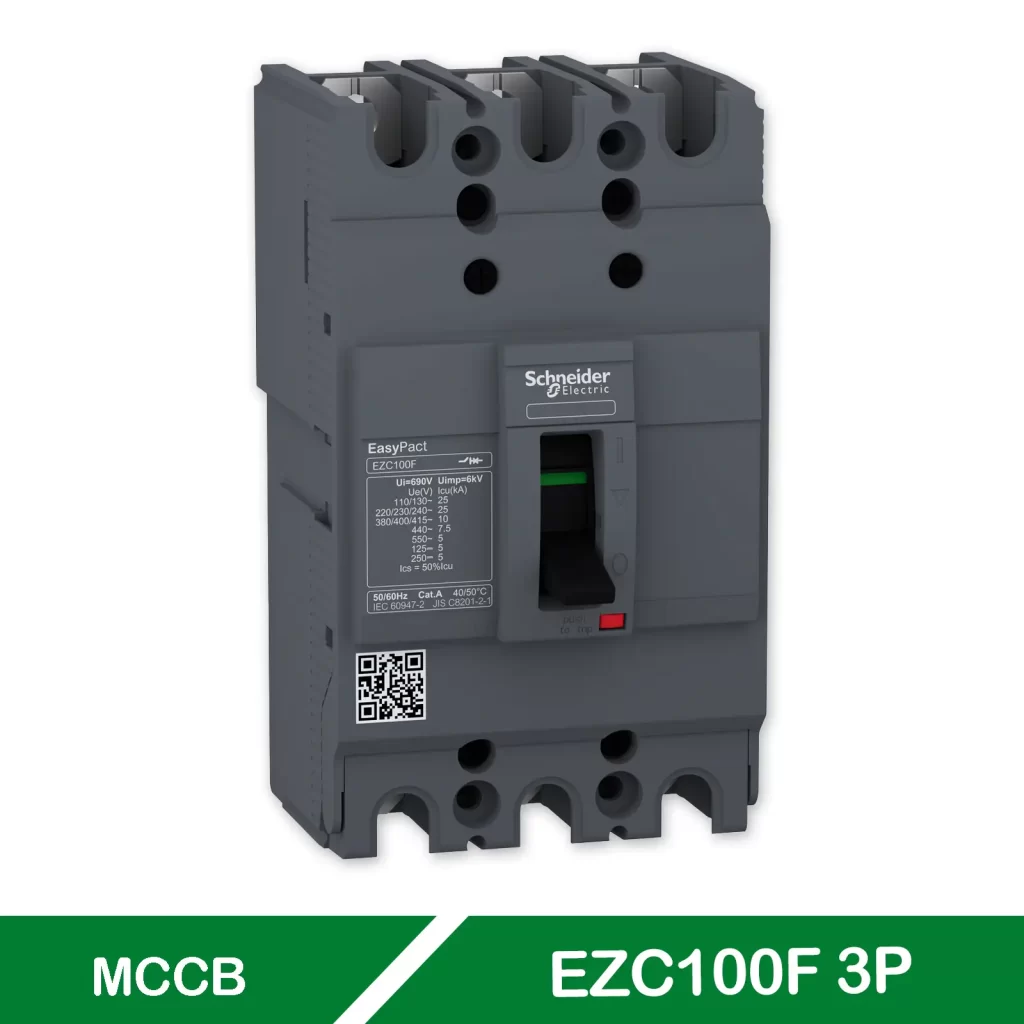 MCCB CB Khối 3P EZC100F SCHNEIDER