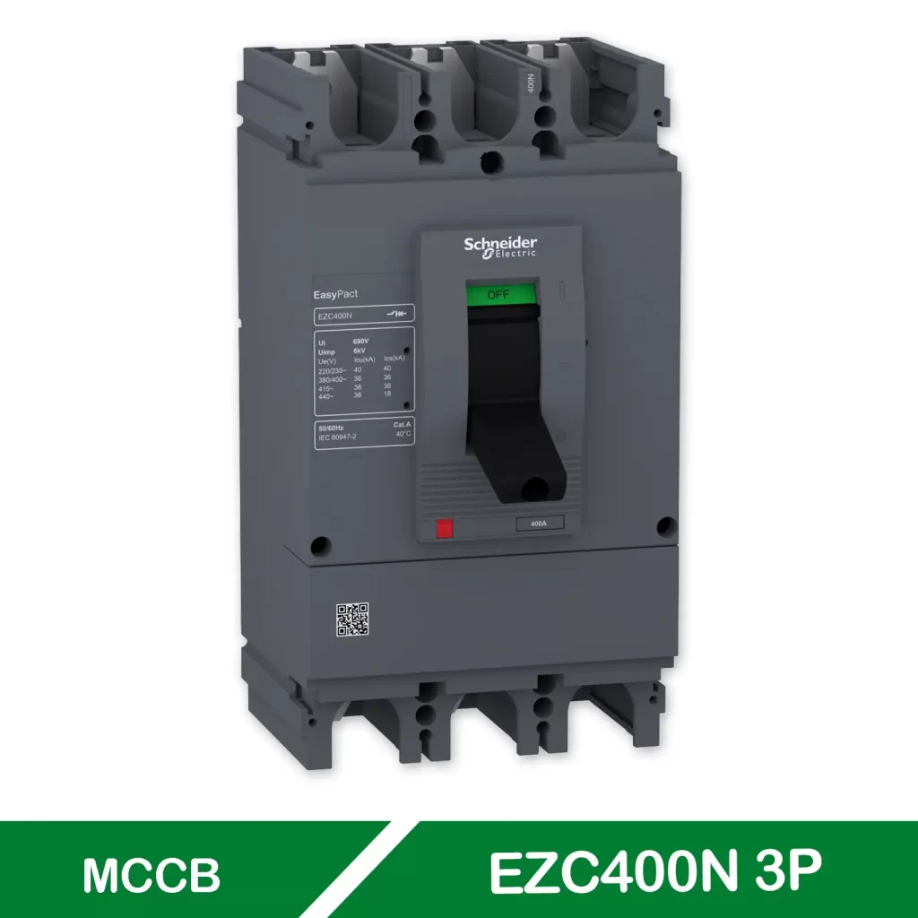 MCCB CB Khối 3P EZC400N SCHNEIDER