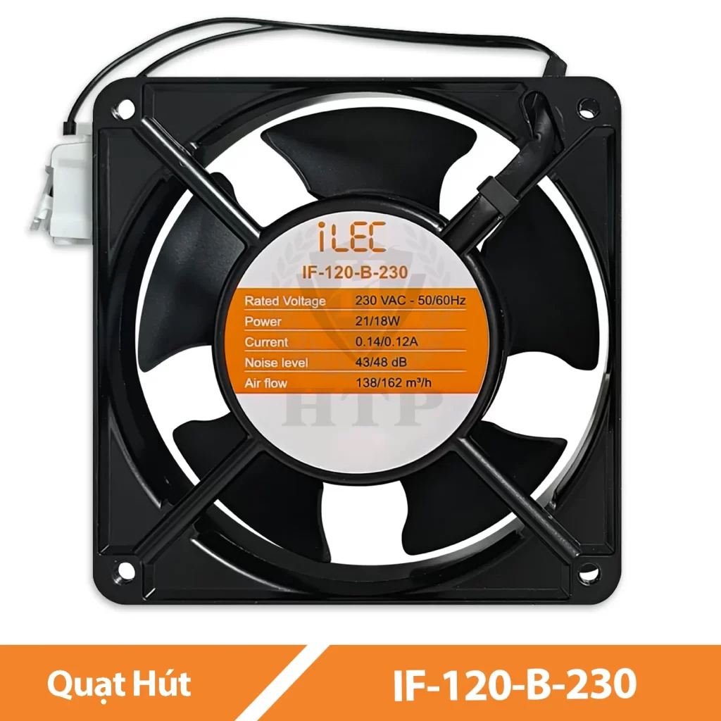 Quạt Hút Tủ Điện 120X120mm IF-120-B-230 ILEC