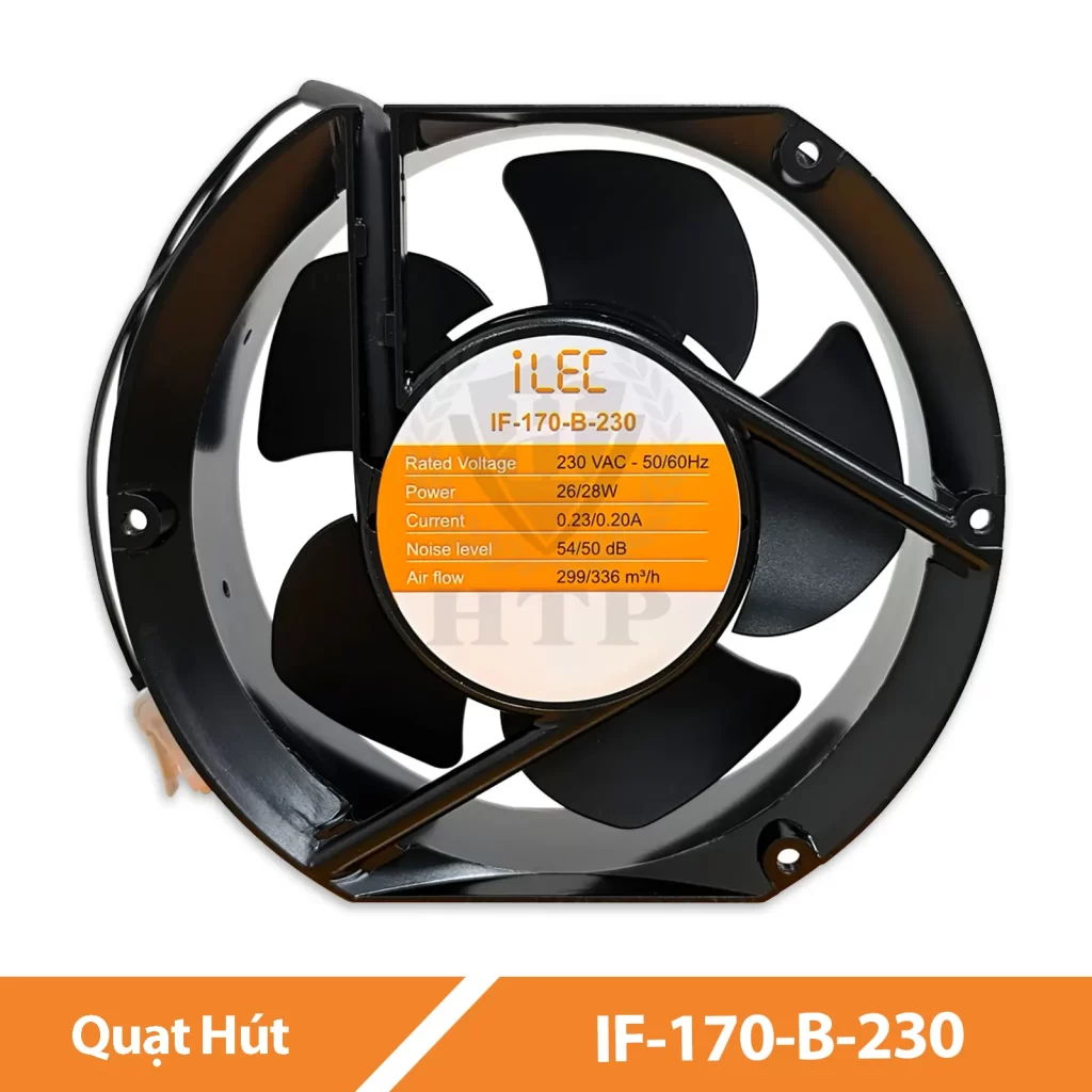 Quạt Hút Tủ Điện 170X150mm IF-170-B-230 ILEC