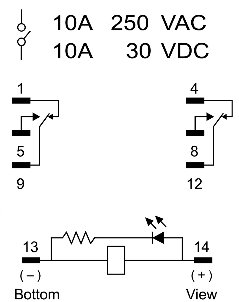 Relay Trung Gian MR-2-A230 ILEC 1 SO DO DAU MR 2 ILEC HTP