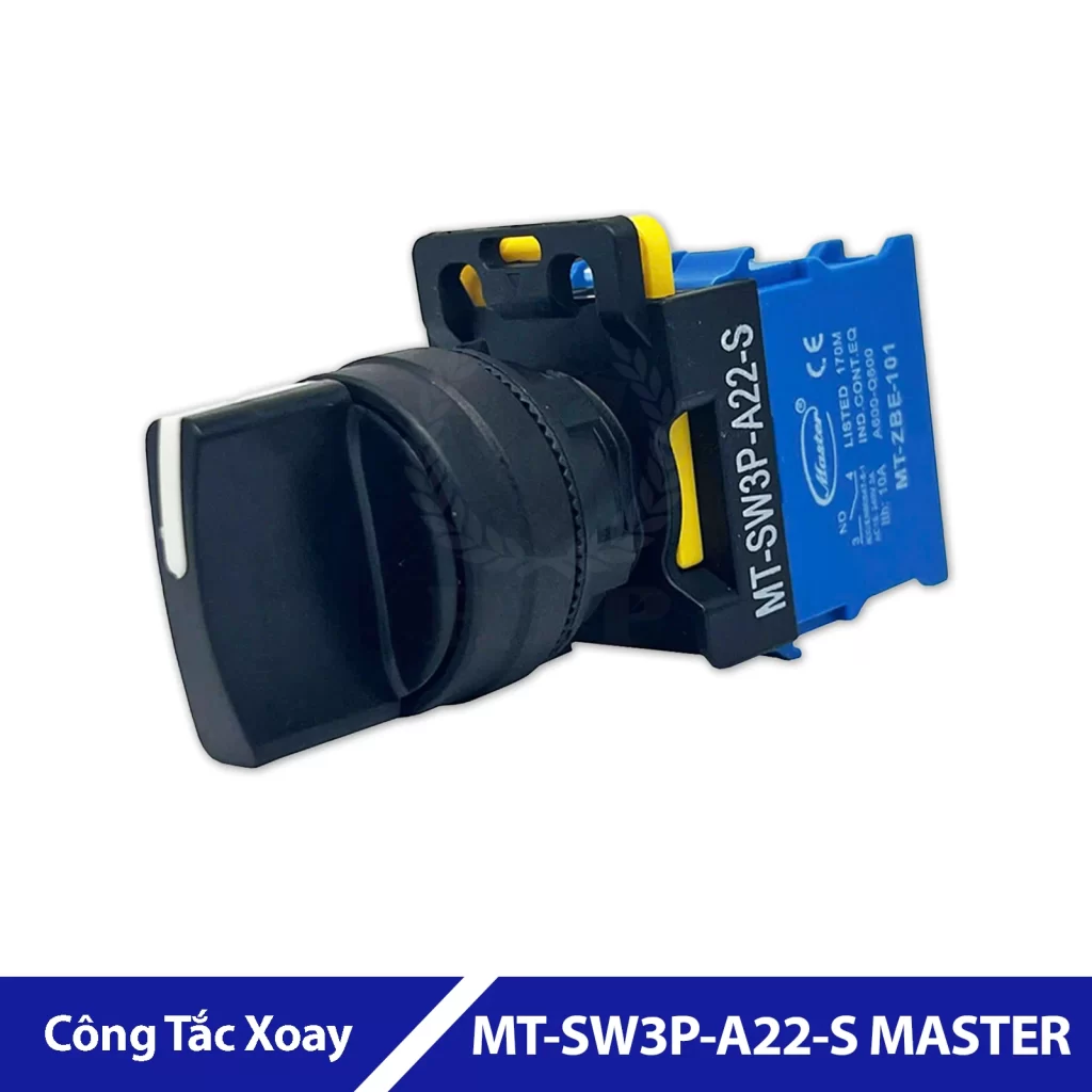 Công Tắc Xoay 3 Vị Trí MT-SW3P-A22-S MASTER