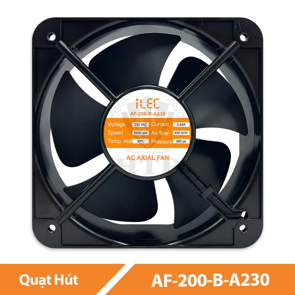 Quạt Hút Tủ Điện 200X200mm AF-200-B-A230 ILEC