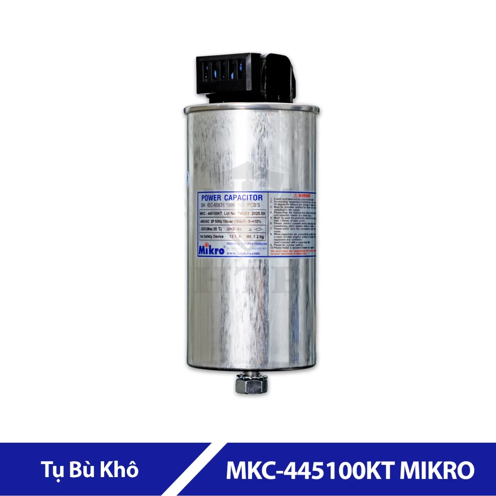 Tụ Bù Khô 10Kvar - 440V MKC-445100KT MIKRO